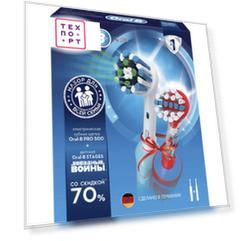 Набор электрических зубных щеток Oral-B Pro 500 + Vitality StarWars