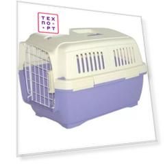 Переноска Marchioro CAYMAN 1 сиренево-бежевая 50x33x32h см для животных