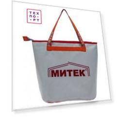 Сумка рыболовная Митек без крышки, овал 40х20х40 (серый)