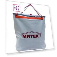 Сумка рыболовная Митек с крышкой, овал 50х20х50 (серый)