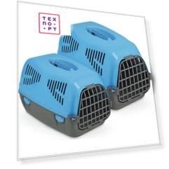 Переноска MPS SIRIO BIG голубая 64x39x39h см для животных