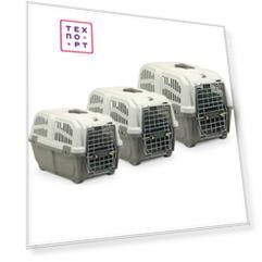 Переноска MPS SKUDO PRESTIGE 1 с металлической дверцей коричневая 48x31,5x31h см для животных