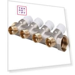 Коллектор STOUT распределительный 1'' на 4 выхода 1/2'' (SMB 6851 011204)