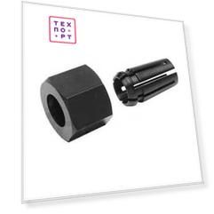Цанга зажимная с гайкой Makita 6мм для RP0910. RP1110C (193180-0)