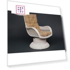 Кресло-качалка TetChair Andrea Relax Medium с подушкой, TCH White