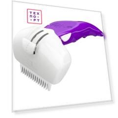 Фурминатор FoOLee Easee Cat Small с 2 гребенками 4,5см фиолетовый для кошек