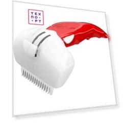 Щётка-триммер FoOLee Easee Cat Small с 2 гребенками 4,5см красный для кошек