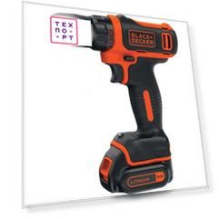 Аккумуляторная дрель-шуруповерт Black+Decker BDCDD12-QW