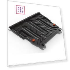 Защита картера и КПП АвтоБРОНЯ для Ford Fiesta V (2002-2008)/Fusion (2002-2012), сталь 1.5 мм, с крепежом, 111.01806.3