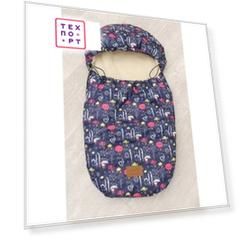Конверт меховой AmaroBaby little friend 80х45 облака (amaro-60lf-ob)