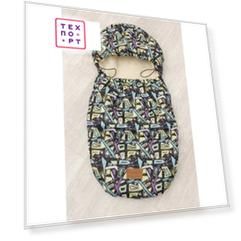 Конверт меховой AmaroBaby little friend 80х45 абстракция (amaro-60lf-ab)
