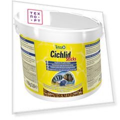 Корм Tetra Cichlid Sticks Premium Food for Large Cichlids палочки для крупных цихлид 10л (153691)