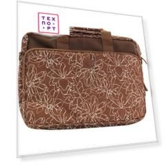 Сумка для ноутбука Continent CC-032 Brown Print (полиэстр/пвх до 15.6'')