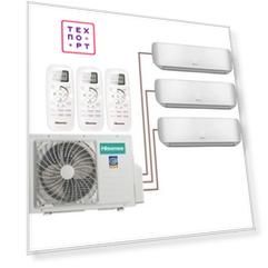 Мульти сплит-система Hisense 3 х AMS-09UR4SVETG67 / AMW3-24U4SZD