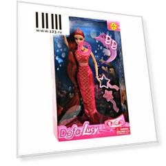 Кукла Defa Кукла- русалка 29 см светящаяся