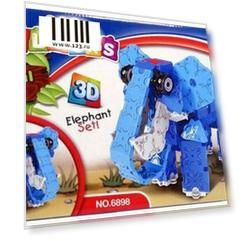 Конструктор 3D Наша Игрушка Слон 289 элементов A1012389B Конструктор 3D Наша Игрушка Слон 289 элементов A1012389B