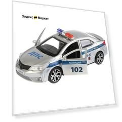 Легковой автомобиль ТЕХНОПАРК Toyota Corolla (COROLLA-P) 1:32, 12 см, серебристый