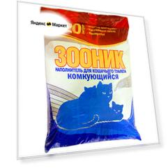 Комкующийся наполнитель Зооник Комкующийся, 20л, 1 шт.
