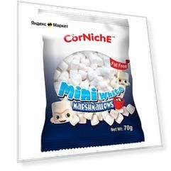 Маршмеллоу CorNiche Mini White, маршмеллоу, 70 г