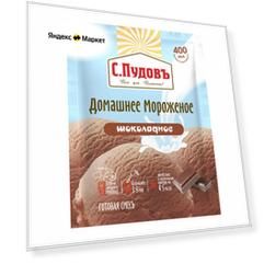 Смесь для мороженого С.Пудовъ Мороженое Домашнее, 70 г, 400 мл