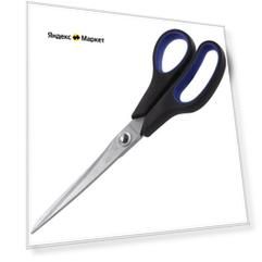 BRAUBERG Ножницы Soft Grip, 216 мм черный 12 шт. 21.6 см