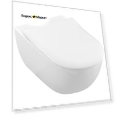 Чаша унитаза подвесная Villeroy & Boch Subway 2.0 5614R2R1 с горизонтальным выпуском белый