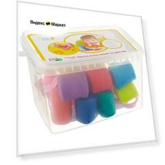 Масса для лепки Genio Kids 12 цветов TA1068, разноцветный, 12 цв., 718 г