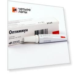 Intervet Оптиммун глазная мазь туба 3,5г