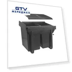 Сегрегатор для модуля 400 мм (2x20L) антрацит, без крепления фасада, с доводчиком