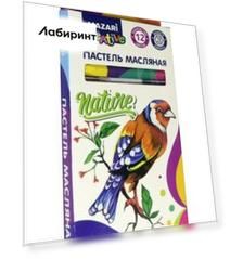 Пастель масляная NATURE, 12 цветов