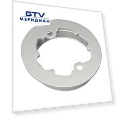Крепеж к полу для D50мм, хром без фиксатора