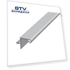 Профиль фальш-ручка для верхних модулей АЛЮМИНИЙ МАТОВЫЙ L-4050 мм