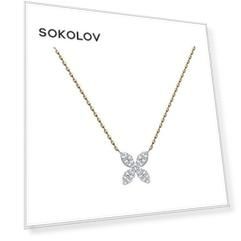 Колье SOKOLOV из комбинированного золота с бриллиантами