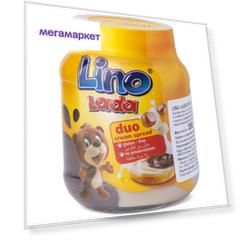 Паста Lino Lada Duo орехово-молочная с фундуком и какао 350 г