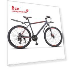 Велосипед stels navigator-620 d 26" v010, размер рамы 19", антрацитовый lu084779