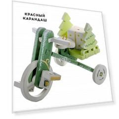 Игрушка деревянная "IDH Center" Детский велосипед с багажником 6017 Tree