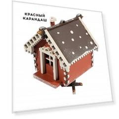 Игрушка деревянная "IDH Center" Избушка на курьих ножках 360-5