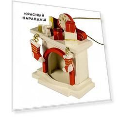 Игрушка деревянная "IDH Center" Камин 1013 K