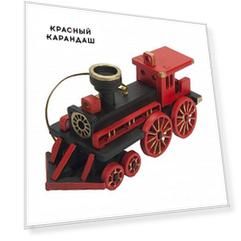 Игрушка деревянная "IDH Center" Ретро паровоз 9005