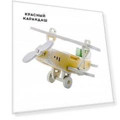 Игрушка деревянная "IDH Center" Самолет Биплан 290-3 Classic