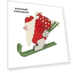 Игрушка деревянная "IDH Center" Дедушка мороз 3020