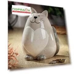 Копилка Котя, 14х12х18 см, керамика, Y4-5258