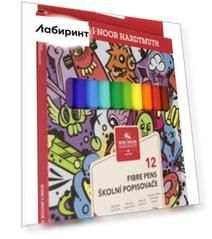 Фломастеры Teenage, смываемые, 12 цветов
