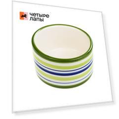 Petmax Миска для грызунов в полоску 50мл