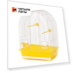 Inter-zoo клетка для птиц Люси 1 белая 39х25х53см