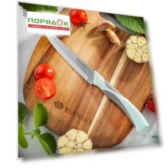 Нож кухонный Daniks, Gusto, универсальный, сталь, 12.5 см, рукоятка пластик, YW-A377B-UT
