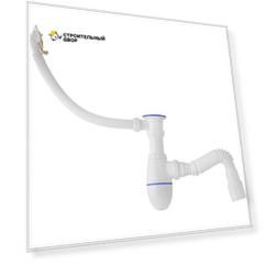 Сифон для кухни Unicorn 1.1/2"х40 прямоугольный перелив