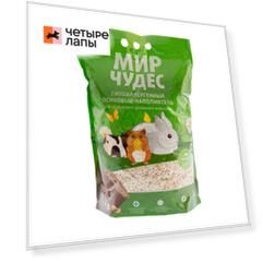 Мир Чудес Наполнитель гипоаллергенный осиновый для грызунов, 1,8 кг