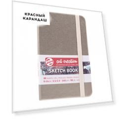 Блокнот для зарисовок Art Creation 9х14 см 80 л 140 г, твердая обложка, розовое шампанское (цвет мет