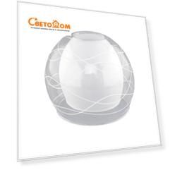 Плафон двойной стекло 150*123мм Е27 Буги CL157